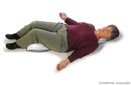 Picture of how to do the relax-and-rest position 