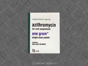 Single dose chlamydia azithromycin for 